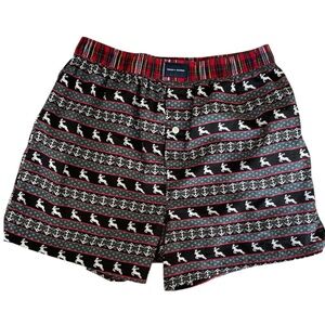 Tommy Hilfiger Black,White & Red Boxers with Bold Pattern